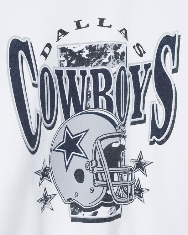 Junk Food Clothing Dallas Cowboys Conversion Flea Market Crew Fleece White