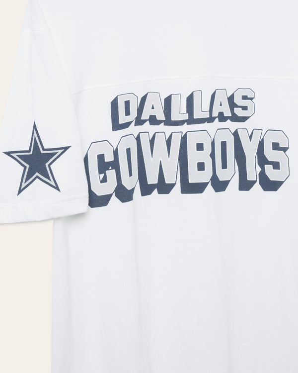 Junk Food Clothing Dallas Cowboys Halfback Jersey Tee Vintage White