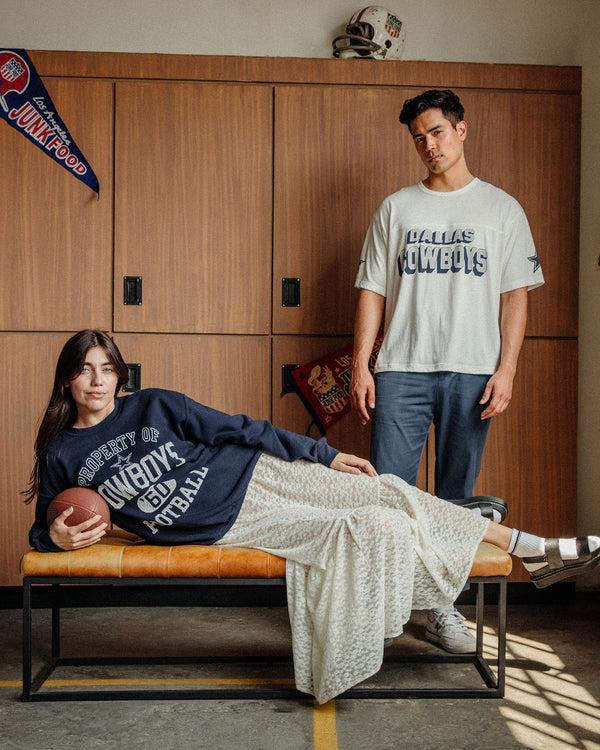 Junk Food Clothing Dallas Cowboys Halfback Jersey Tee Vintage White