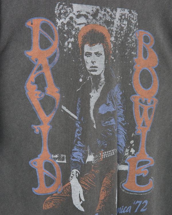 Junk Food Clothing David Bowie Santa Monica '72 Vintage Tee Vintage Black