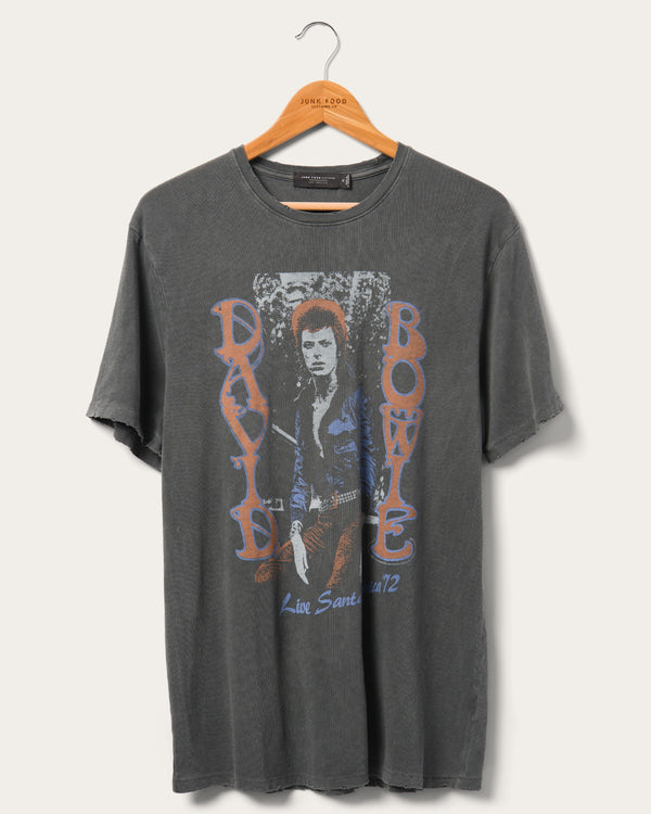 junk food clothing David Bowie Santa Monica '72 Vintage Tee Vintage Black