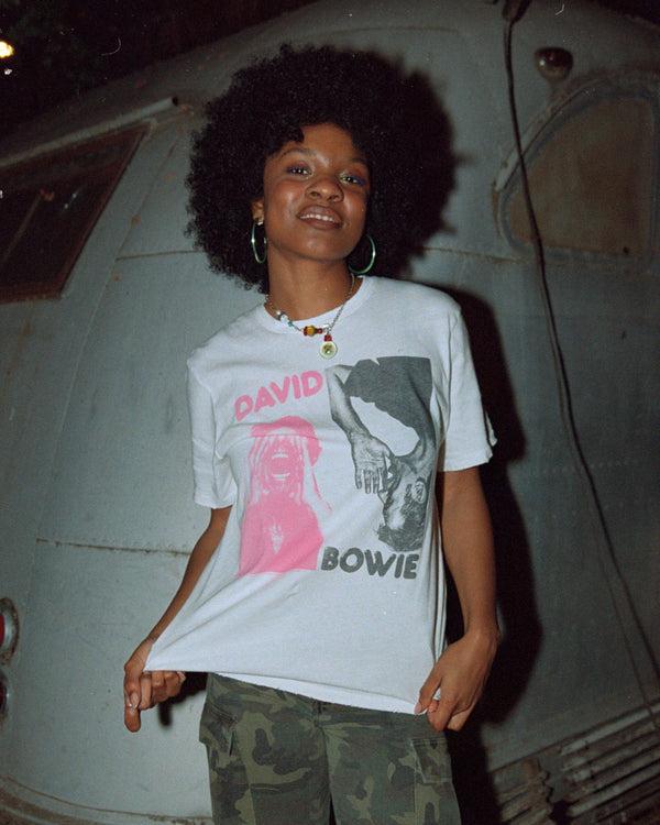 Junk Food Clothing David Bowie Scream Vintage Tee Vintage White