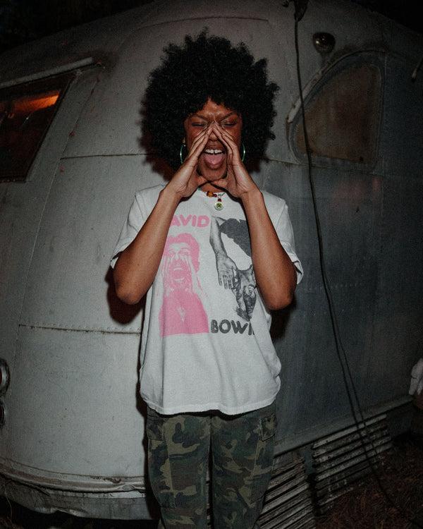 Junk Food Clothing David Bowie Scream Vintage Tee Vintage White