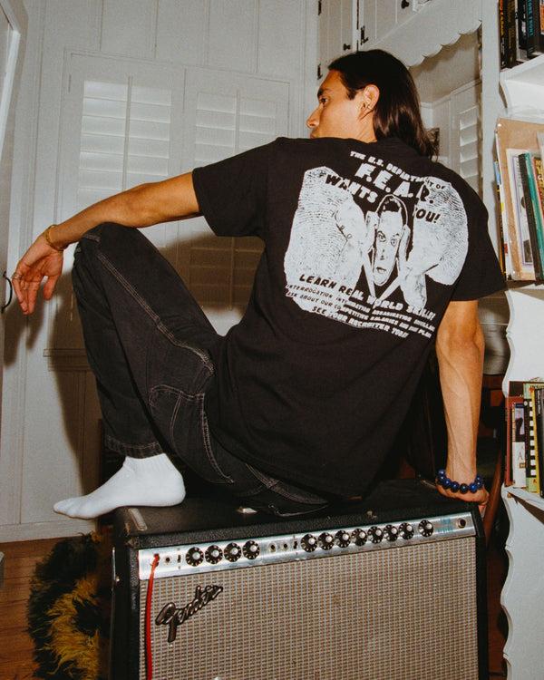 Junk Food Clothing Dead Kennedys Department Of Fear Flea Market Tee Black