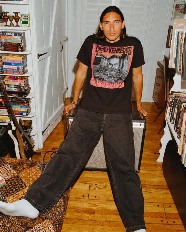 Junk Food Clothing Dead Kennedys Department Of Fear Flea Market Tee Black