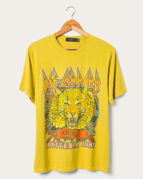 junk food clothing Def Leppard Animal Vintage Tee Golden Palm