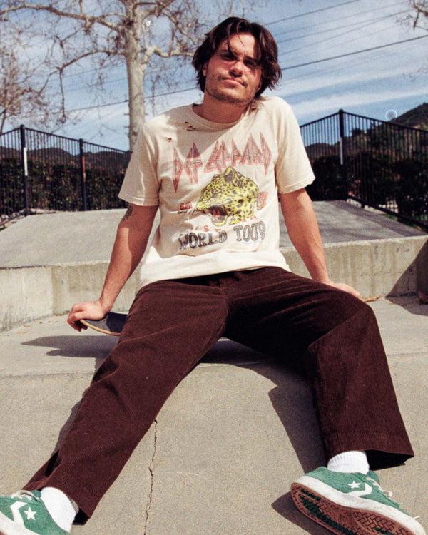 Junk Food Clothing Def Leppard Hysteria Vintage Destroy Tee Birch