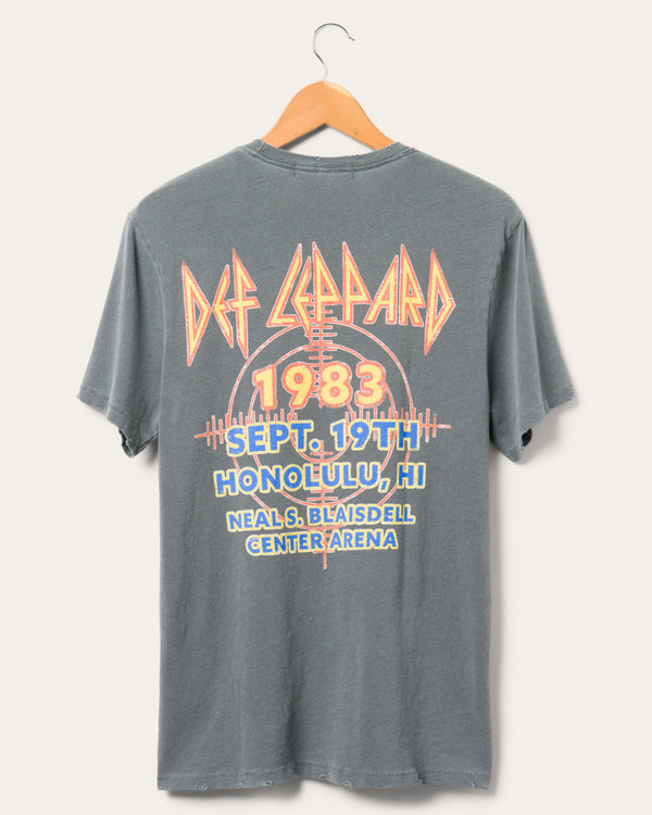 Junk Food Clothing Def Leppard Pyromania Vintage Tee Vintage Black