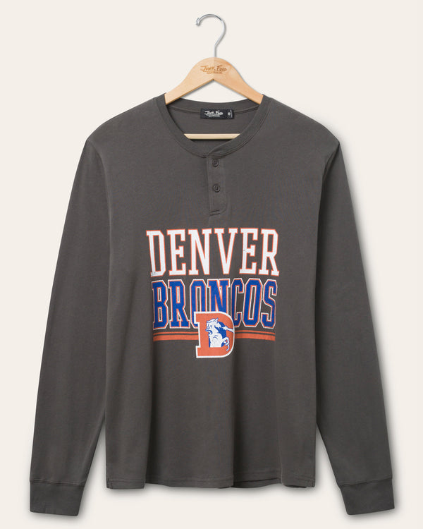 junk food clothing Denver Broncos Long Sleeve Henley