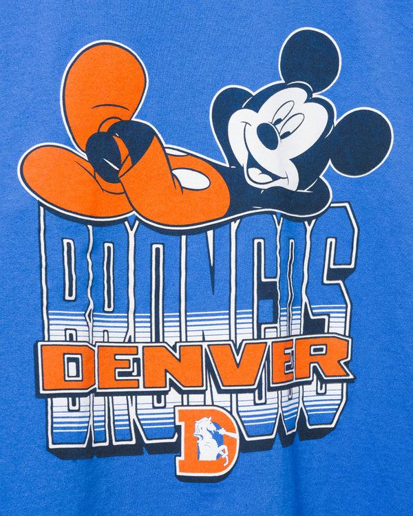 Junk Food Clothing Denver Broncos Mickey Kick Back Tee Royal