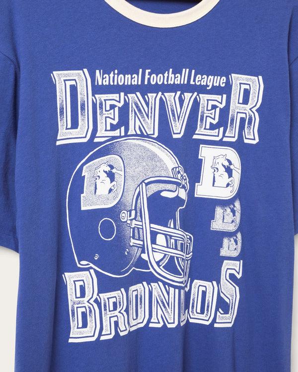 Junk Food Clothing Denver Broncos Oversized Ringer Tee Liberty