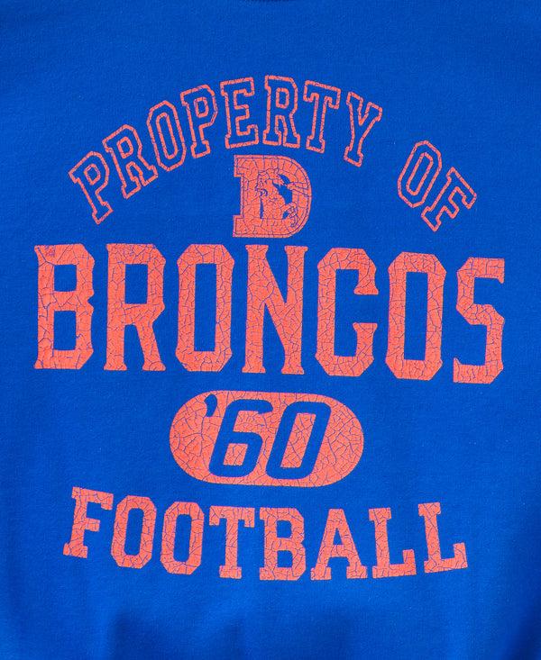 Junk Food Clothing Denver Broncos Property Flea Market Crew Fleece Royal