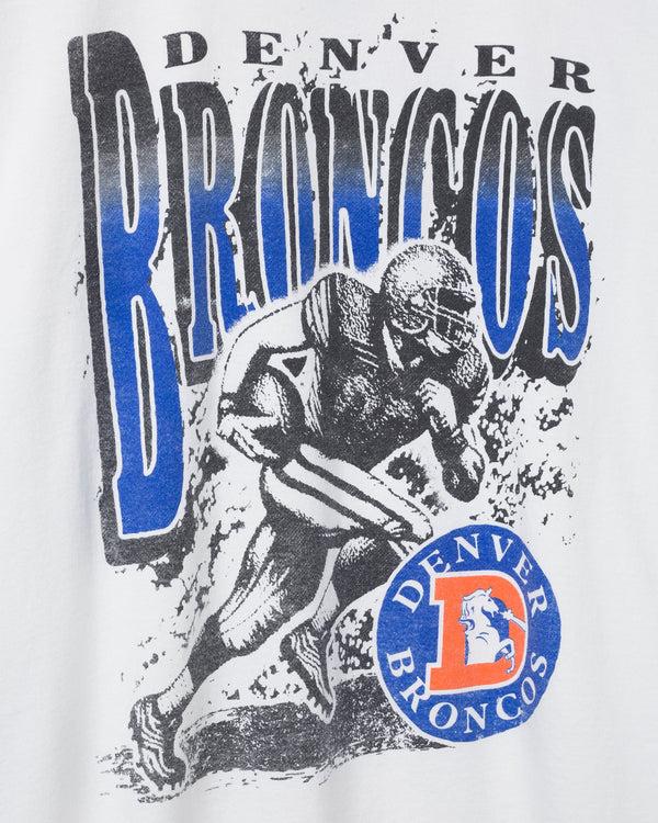 Junk Food Clothing Denver Broncos Rushing Flea Market Tee White