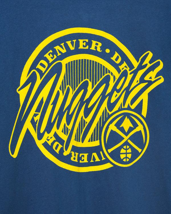 Junk Food Clothing Denver Nuggets Crest Vintage Tee Navy