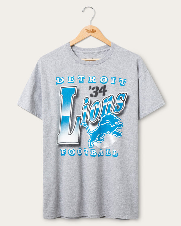 junk food clothing Detroit Lions Bootleg Flea Market Tee Heather Grey