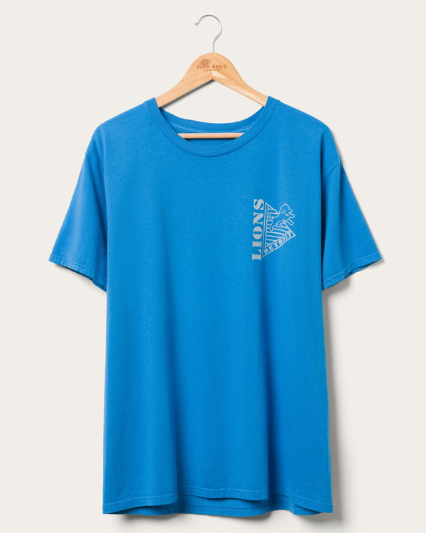 junk food clothing Detroit Lions Drive Tee Lions Blue