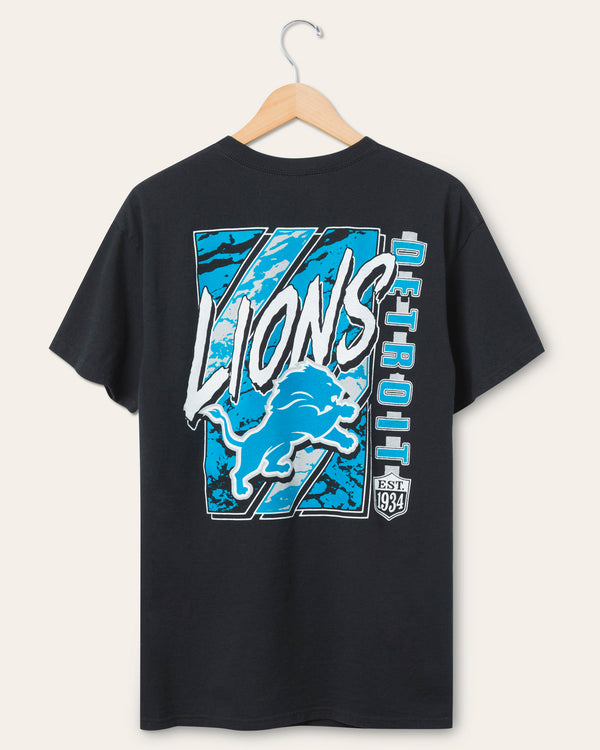 Junk Food Clothing Detroit Lions Icon Flea Market Tee Black