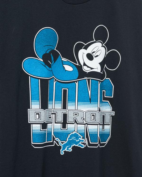 Junk Food Clothing Detroit Lions Mickey Kick Back Tee Black