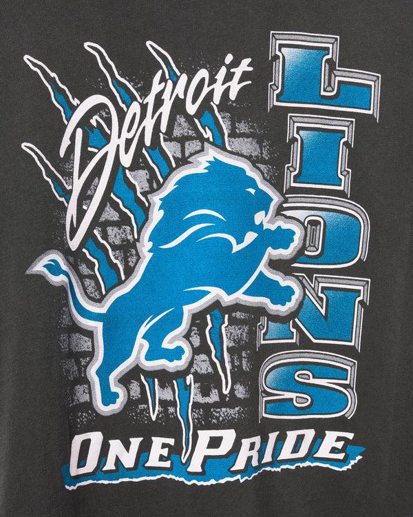 Junk Food Clothing Detroit Lions One Pride Vintage Tee True Black