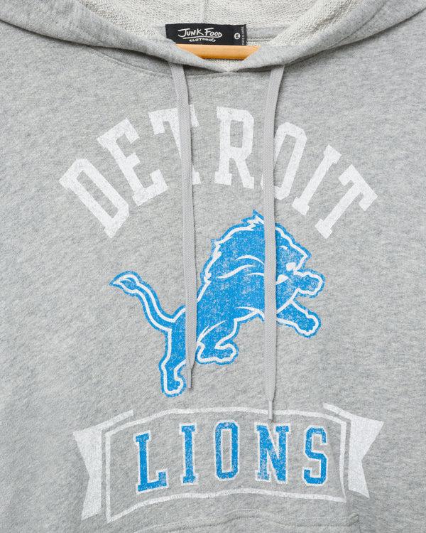 Junk Food Clothing Detroit Lions Scrimmage Hoodie Heather Grey