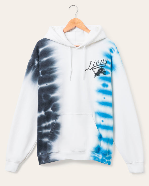 junk food clothing Detroit Lions Stitch Tie Dye Hoodie Tie Dye
