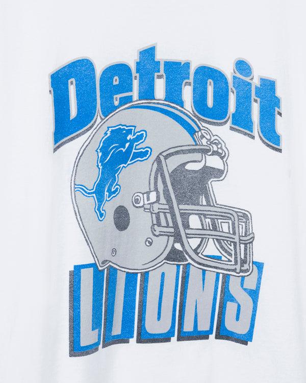 Junk Food Clothing Detroit Lions Throwback Helmet Flea Market Tee White