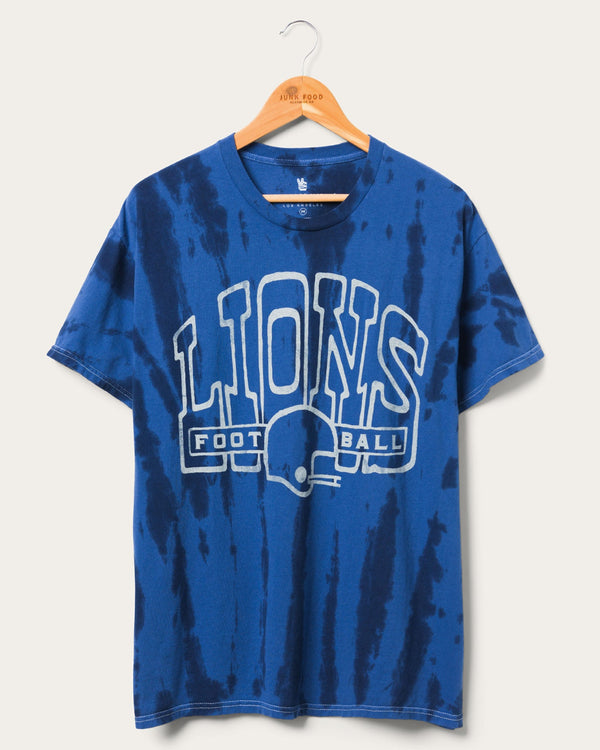 junk food clothing Detroit Lions Tie Dye Short Sleeve Tee Liberty