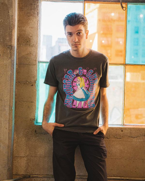 Junk Food Clothing Disney's Alice In Wonderland Curiouser Vintage Tee Vintage Black