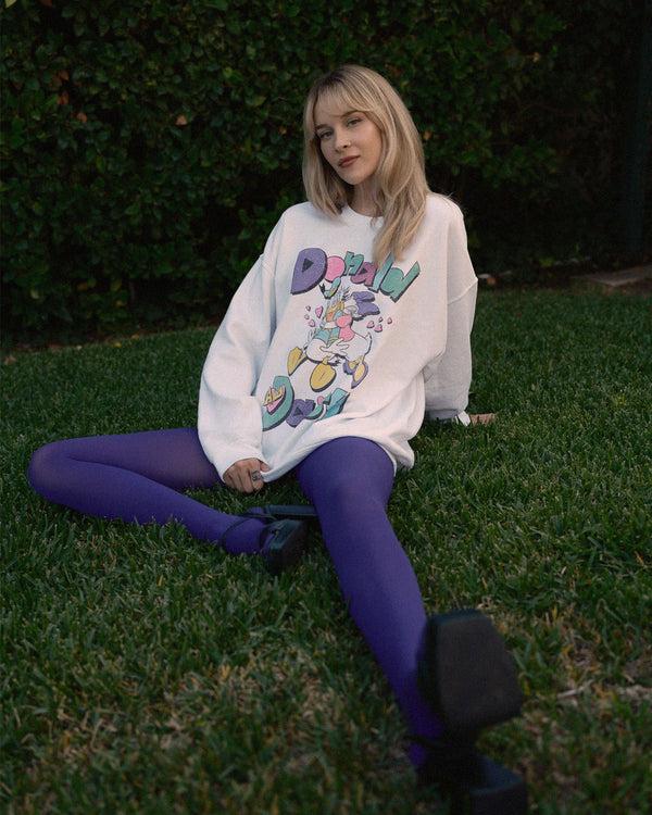 Junk Food Clothing Donald And Daisy Flea Market Fleece White