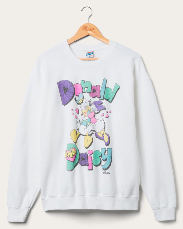 junk food clothing Donald And Daisy Flea Market Fleece White