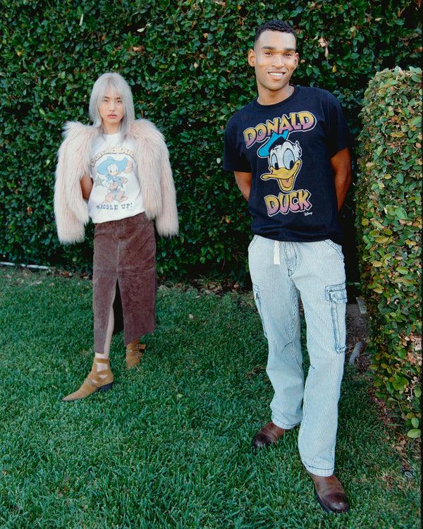 Junk Food Clothing Donald Duck Gradient Flea Market Tee Black