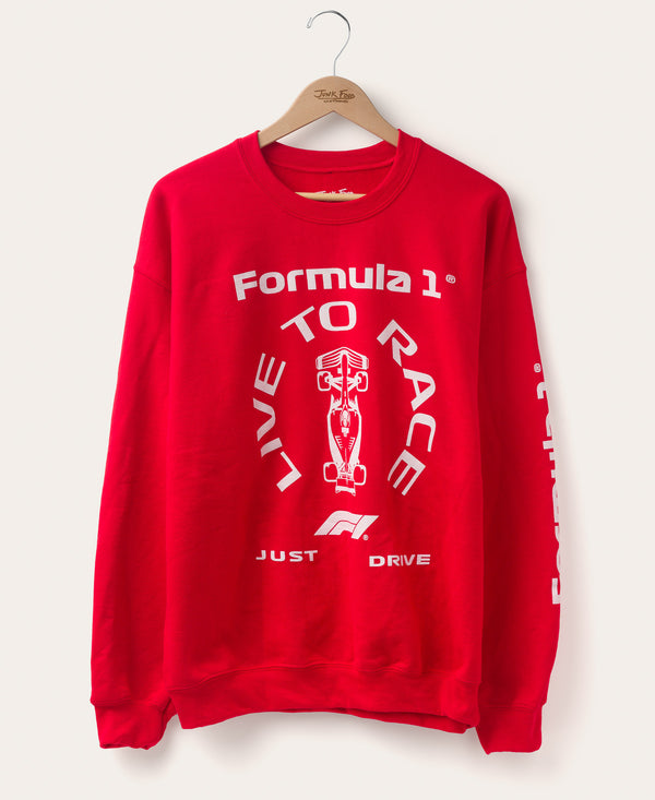 Junk Food Clothing F1 Live To Race Flea Market Fleece Red