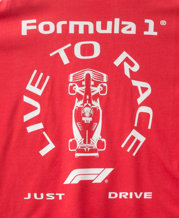 Junk Food Clothing F1 Live To Race Hockey Tee Washed Red