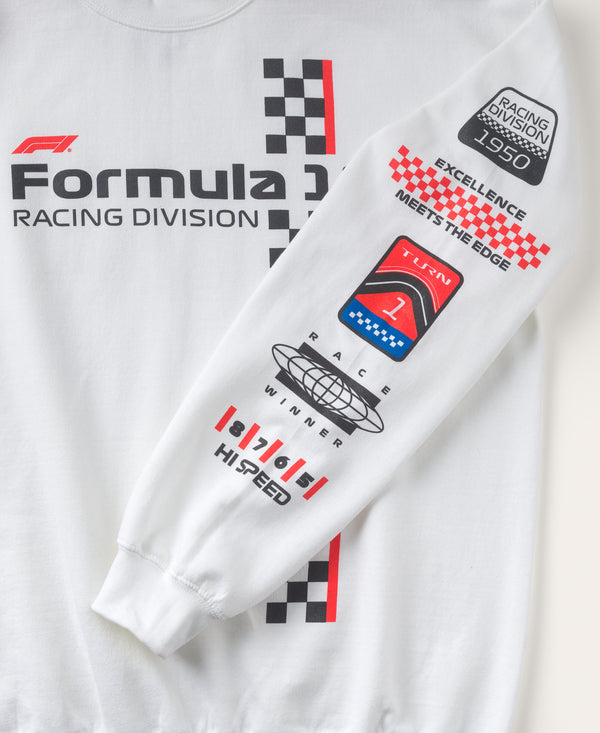 Junk Food Clothing F1 Starting Line Flea Market Fleece White