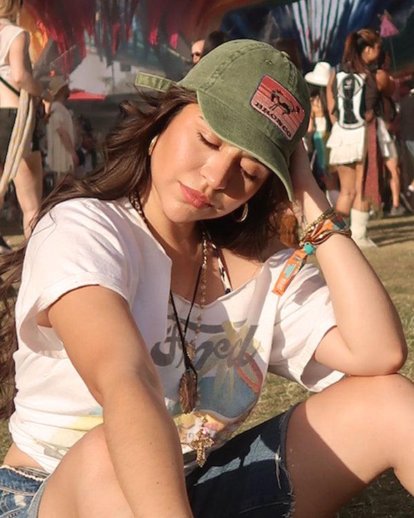 Junk Food Clothing Ford Bronco Run 90's Cap Lichen Green