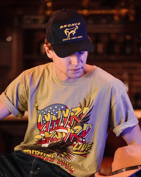 Junk Food Clothing Ford Buckin Since 1966 Bronco Trucker Hat Navy