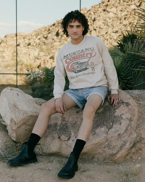 Junk Food Clothing Ford Mustang Country Flea Market Fleece Sand