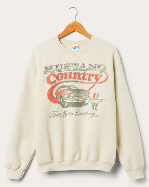 junk food clothing Ford Mustang Country Flea Market Fleece Sand
