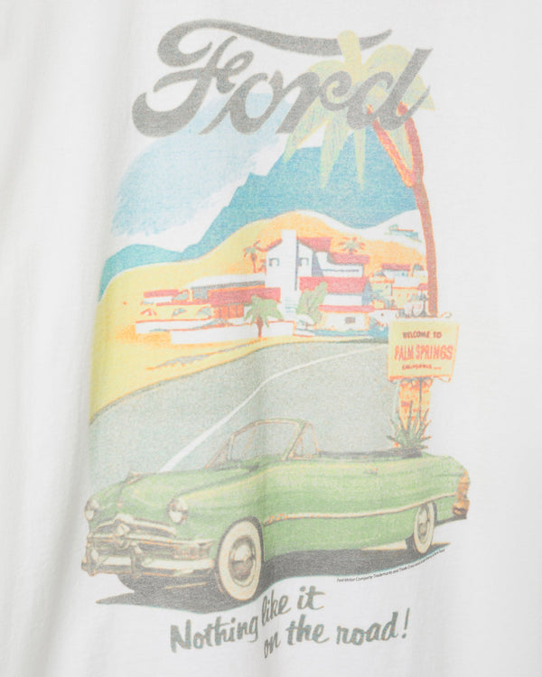 Junk Food Clothing Ford Nothing Like It On The Road Flea Market Tee White
