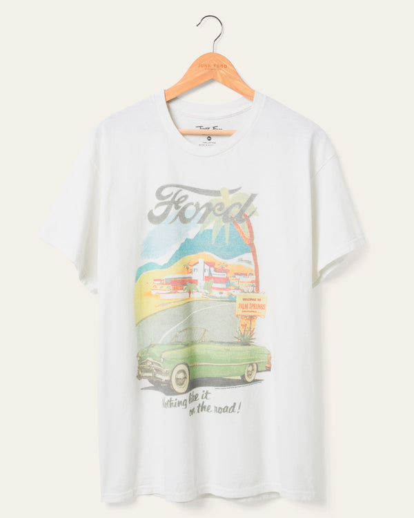 junk food clothing Ford Nothing Like It On The Road Flea Market Tee White