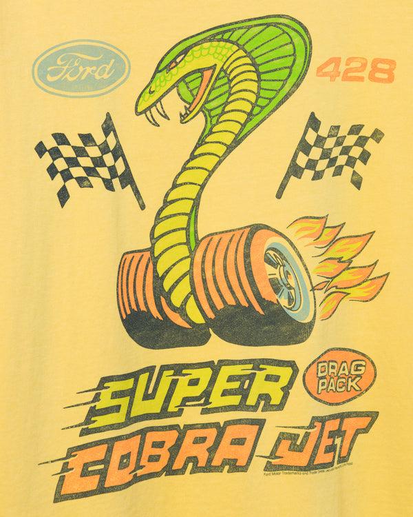 Junk Food Clothing Ford Super Cobra Jet Vintage Tee Yolk Yellow