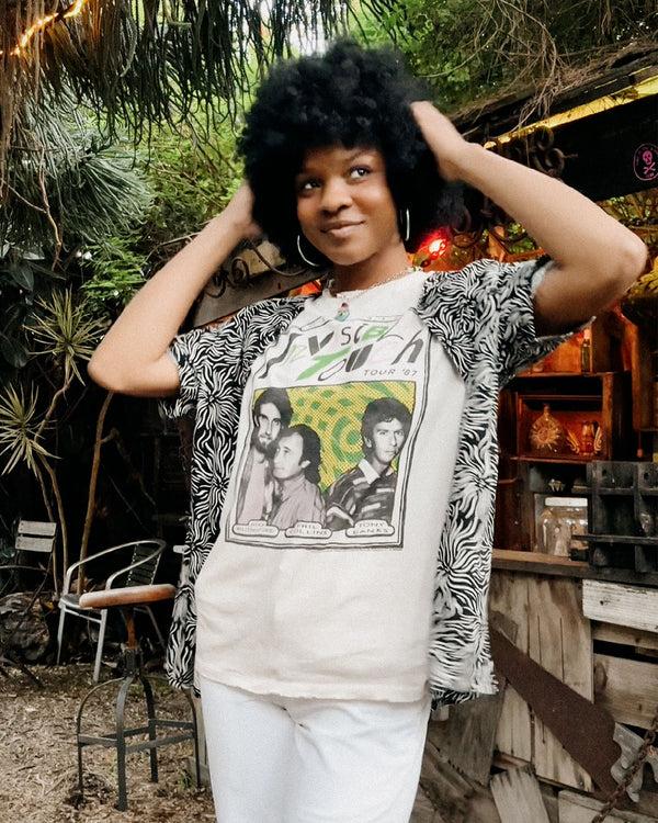 Junk Food Clothing Genesis Invisible Touch Tour '87 Vintage Tee Peach Blush