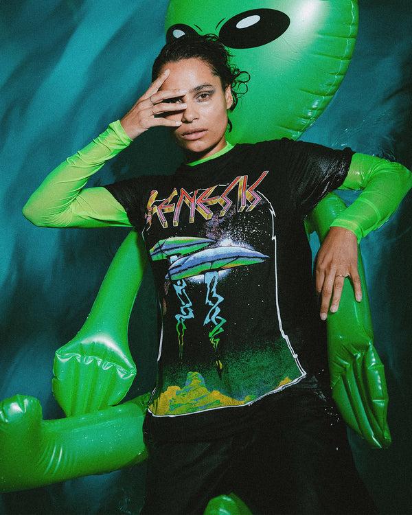 Junk Food Clothing Genesis UFO Vintage Tee Vintage Black