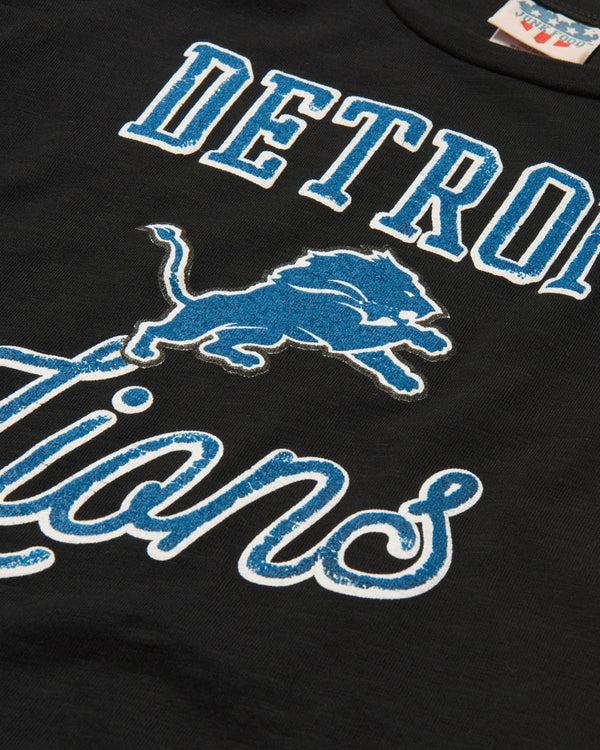 Junk Food Clothing GIRLS LIONS GAME DAY TEE TRUE BLACK