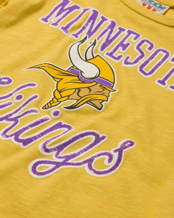 Junk Food Clothing Girls Vikings Game Day Tee MUSTARD