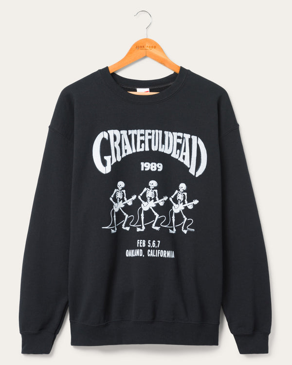 junk food clothing Grateful Dead 1989 Flea Market Fleece Black