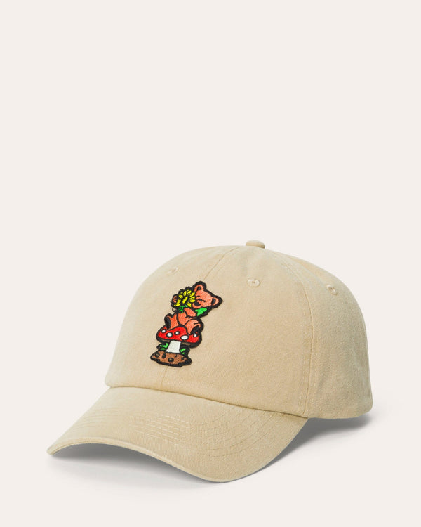 junk food clothing Grateful Dead Bear 90's Cap Sand