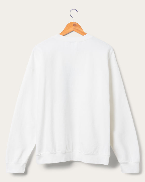 Junk Food Clothing Grateful Dead Bear Ring Flea Market Crew Fleece White