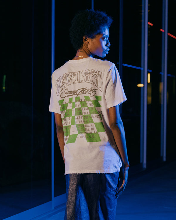 Junk Food Clothing Grateful Dead Checkers Vintage Tee Vintage White