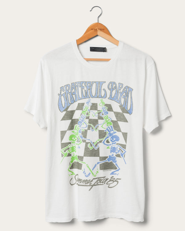 junk food clothing Grateful Dead Checkers Vintage Tee Vintage White